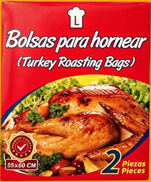 Bolsa para hornear (bolsas para asar pavo) 55 x 60 cm