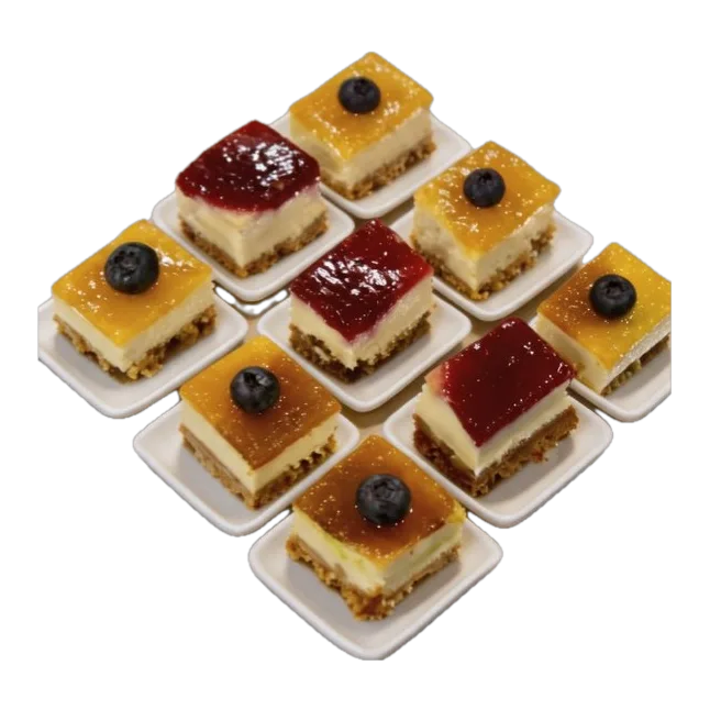Plato rectangular de caña de azúcar 6.5x6.5x1 cm