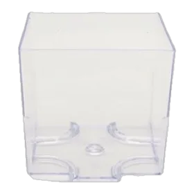 Vaso Cuadrado 4.5 x 4.5 x 4.2(H) cm; 60ml