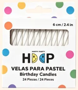 Velas para pastel · window box (H) 6 cm (W) 0.5 cm