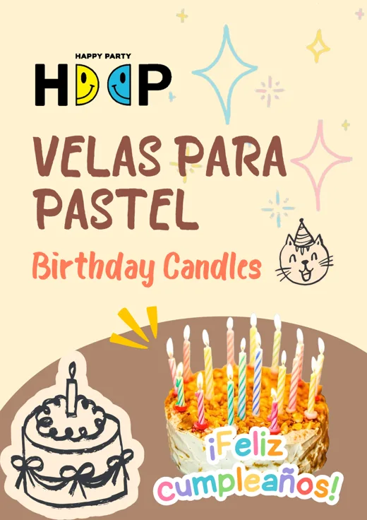 Velas para pastel