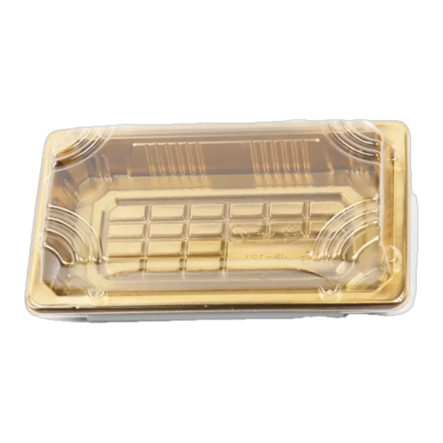Charola Plást. Dorada c/Tapa 16 × 9.5 × 4.5 cm